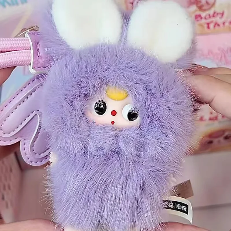 Originele Baby Drie Blind Box Super Mini Little Rabbit Pluche Gezicht Pop Tas Hanger Mysterieuze Box Speelgoed Kerst Verrassingscadeau