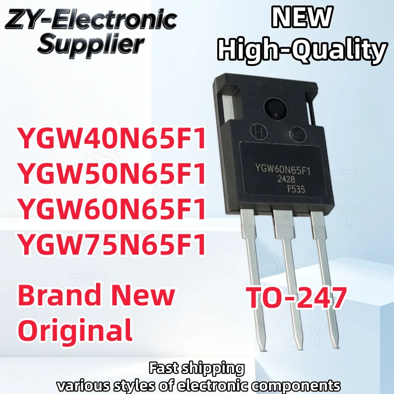 【5/10PCS】 New Original YGW40N65F1 YGW50N65F1 YGW60N65F1 YGW75N65F1 TO-247 IGBT field effect tube In Stock