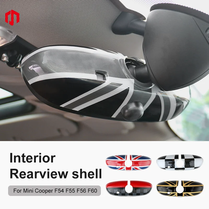 

Car Rear View Mirror Cover For Mini Cooper F56 F55 F54 F56 Countryman ABS Rearview Mirror Car Endoscopic Shell Accessories