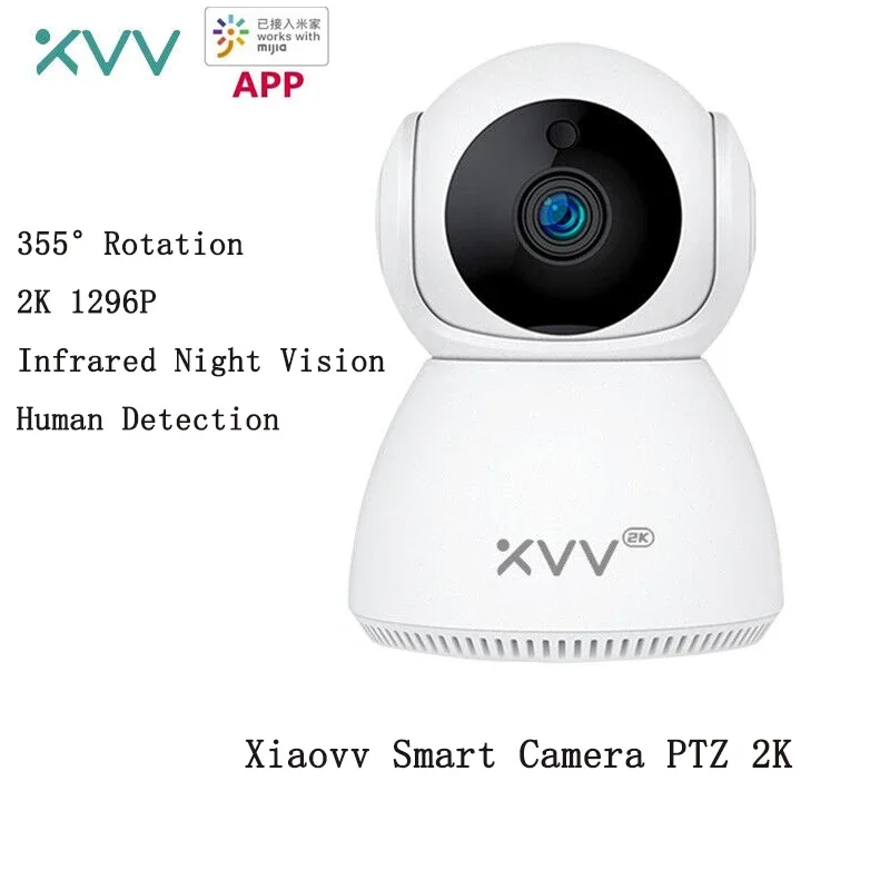 Xiaovv 1296P IP Camera Baby Monitor 360 Panoramic PTZ Wireless Wifi Webcam Night Vision Motion Detect Security Cam For Mi Home