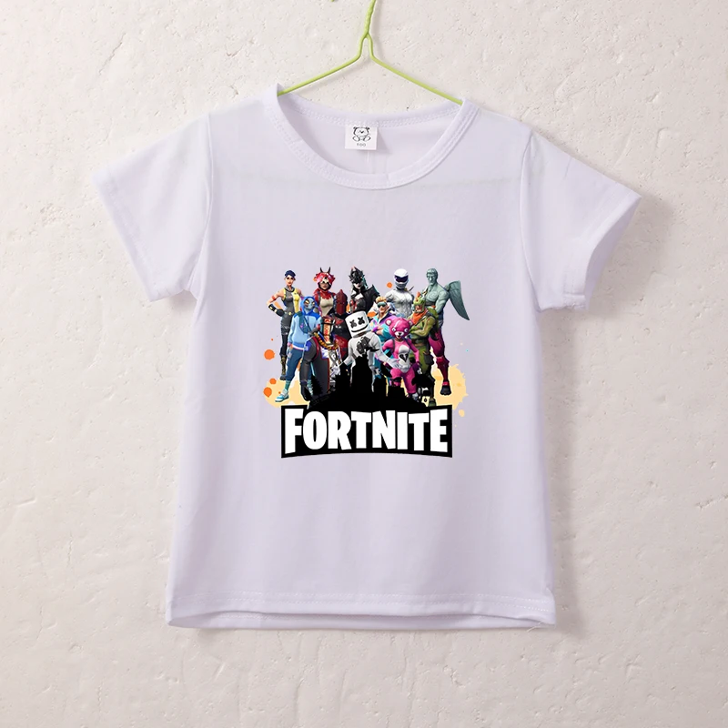 بدلة شورت تي شيرت من سلسلة Fortnite للأطفال، مجموعة بلوزات وسراويل صيفية لطيفة للمنزل، هدية عيد ميلاد #3
