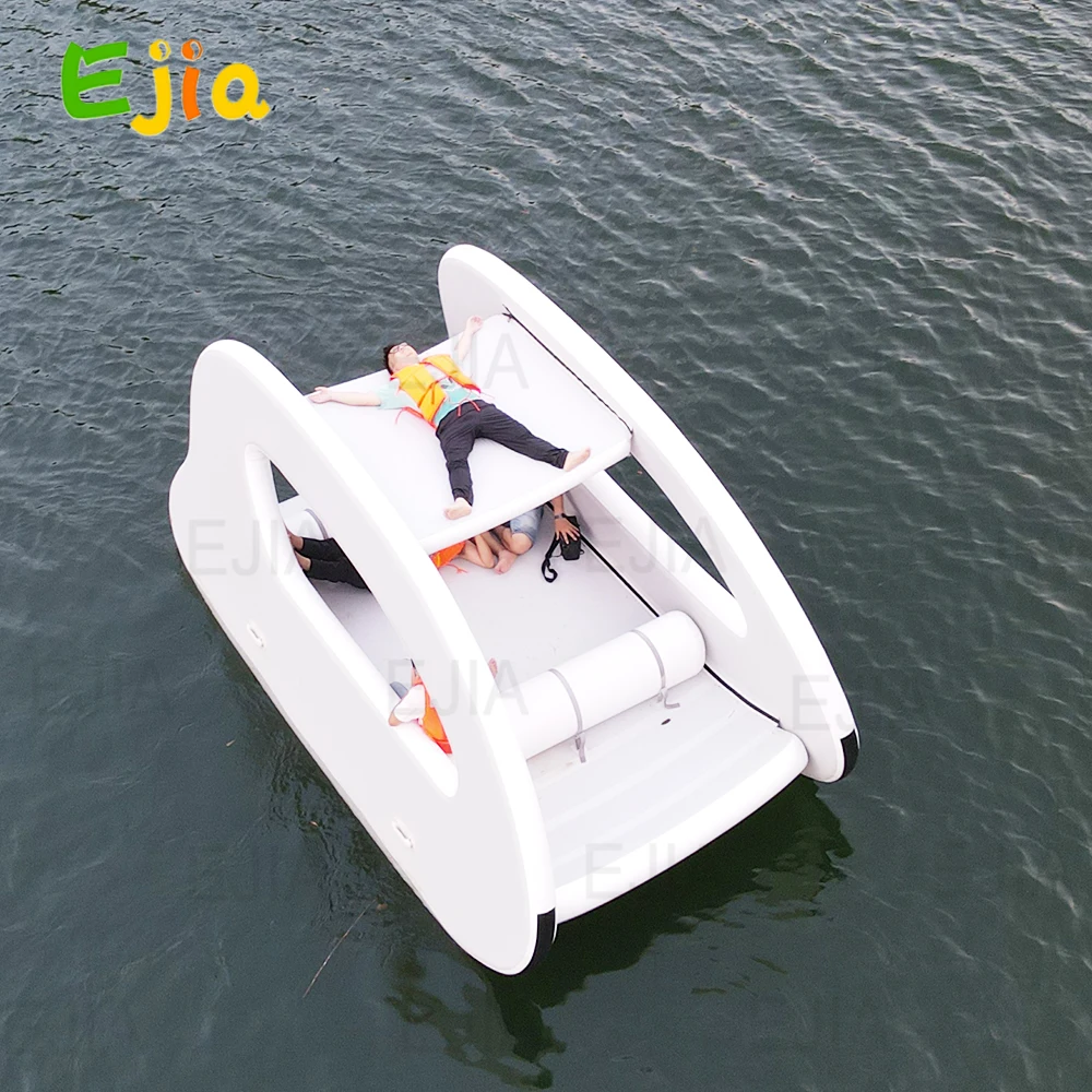 Equipo de juego acuático para Rafting en Río, barcos eléctricos con energía Solar, casa flotante inflable DWF, barco para fiesta en el agua