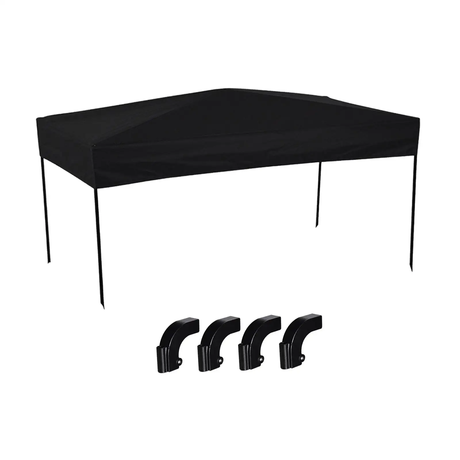 Weather Resistant Wagon Canopy Shade Folding Camping Wagon Extension Rectangular Awning for Garden Picnic