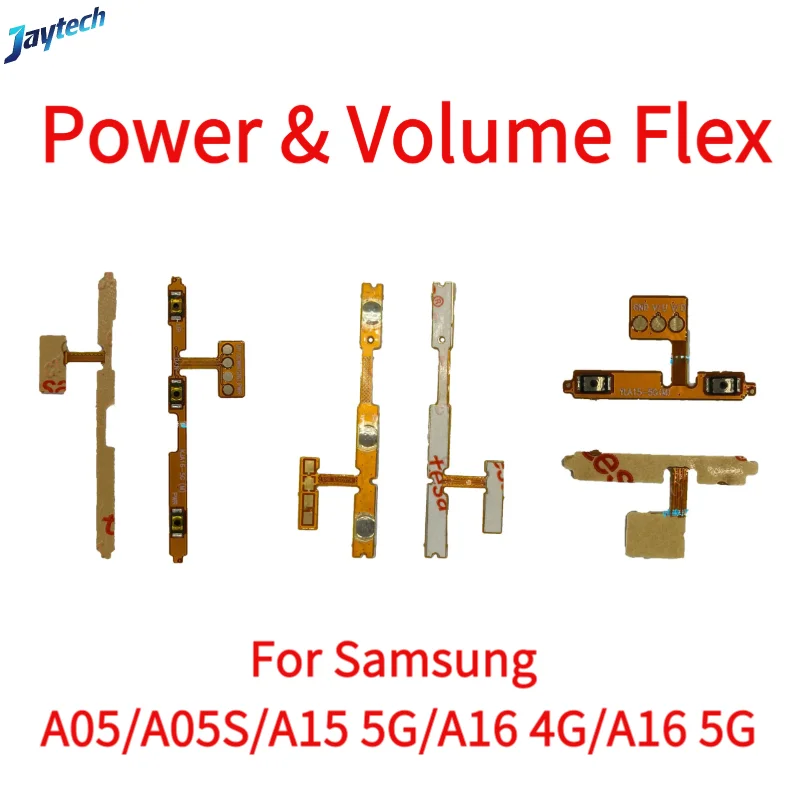 

10PCS For Samsung A05/A05S/A15/A16 4G 5G Power Switch On/Off Button Volume Key Button Flex Cable