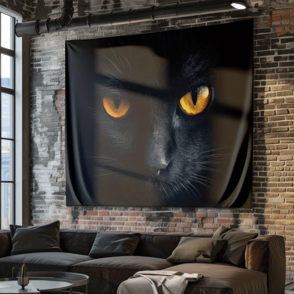 Nighttime sleepers' eye theme Digital printing polyester wall tapestry suitable for use in living rooms bedrooms bars and party