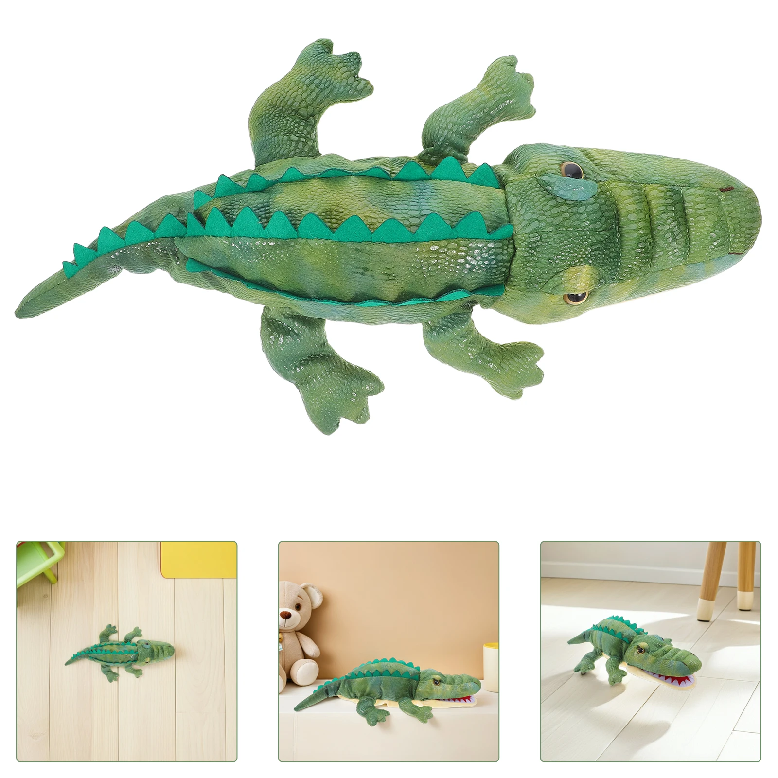 

Hand Puppet Toys Dinosaur Stuffed Animal Alligator Puppets Short Halloween Decor Child