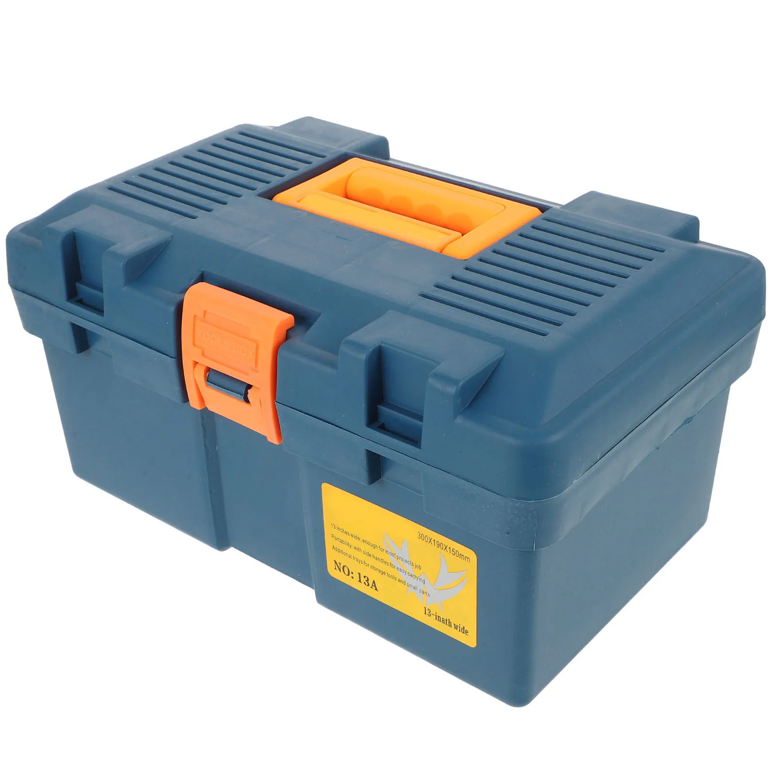 Cassetta degli attrezzi in plastica Custodia multifunzione durevole Pratico organizzatore di attrezzi Custodia per attrezzi per uso quotidiano con maniglia Comoda