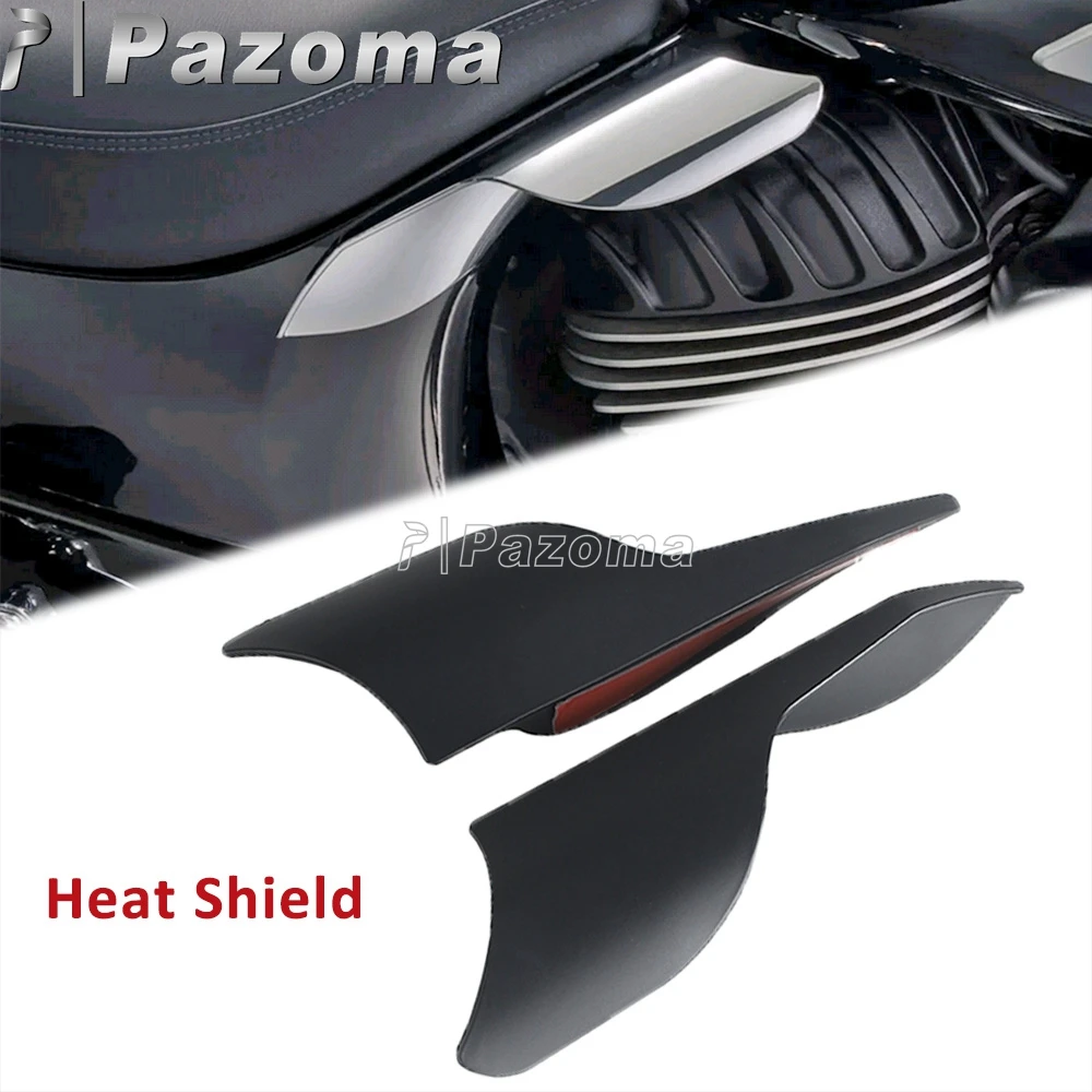 

For Indian Chieftain Chief Roadmaster Springfield Vintage Dark Horse Motorcycle Frame Air Deflector Heat Shield Black 2014-2023