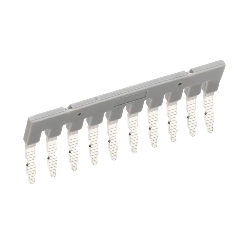 

10pcs UK DIN Terminal Block Accessories Short Circuit Insulated Terminal Strip Insertion Bridge EB 10-5 10-6 10-8 10-10