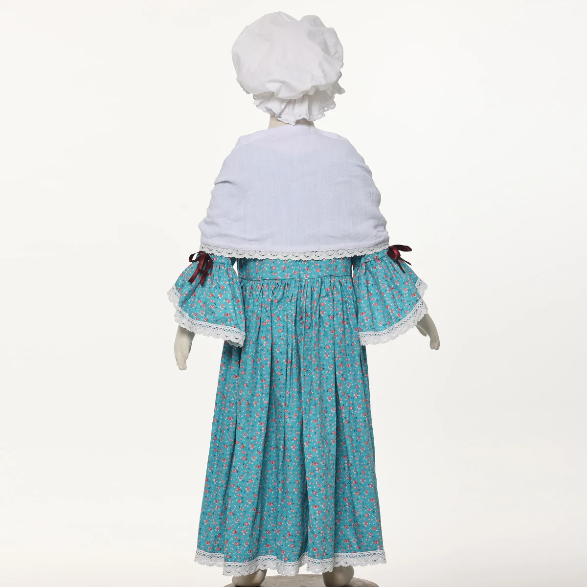 Robe Coloniale en Coton Vintage pour Fille, Costume Victorien de Luc Pilgrim, Tenue de Festival National pour Enfant, Pionnier Pastoral