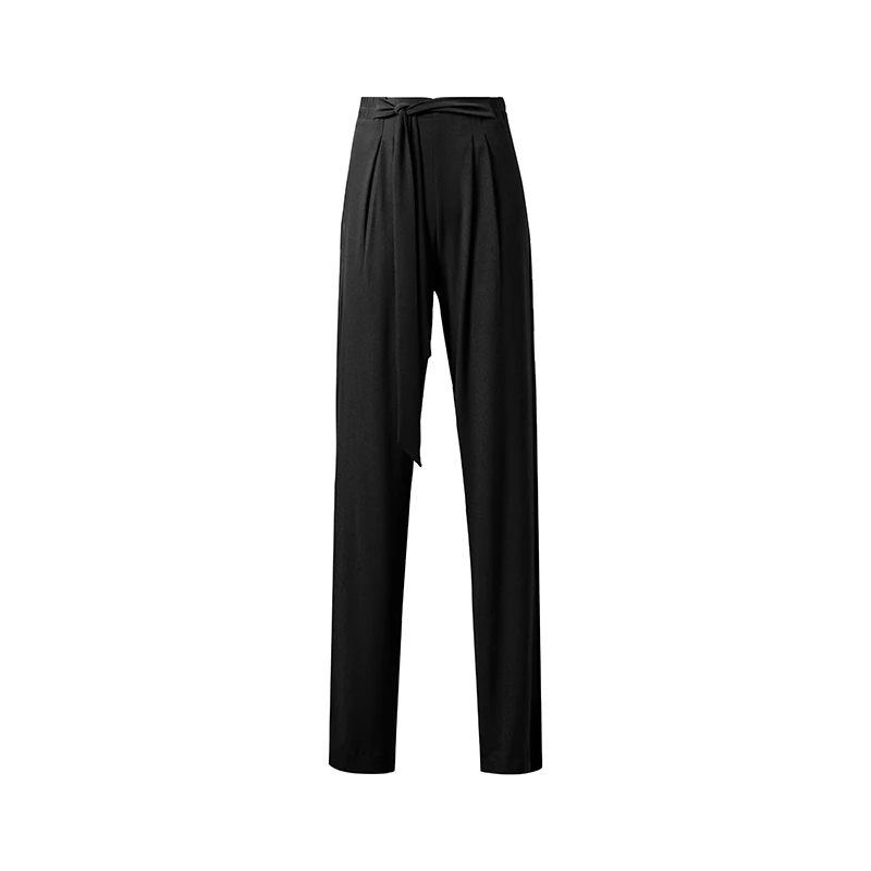 New Modren Lace-Up Stretch Straight-Leg Trousers National Standard Dance Practice Clothes Latin Ballroom Dancing Pants SL5980