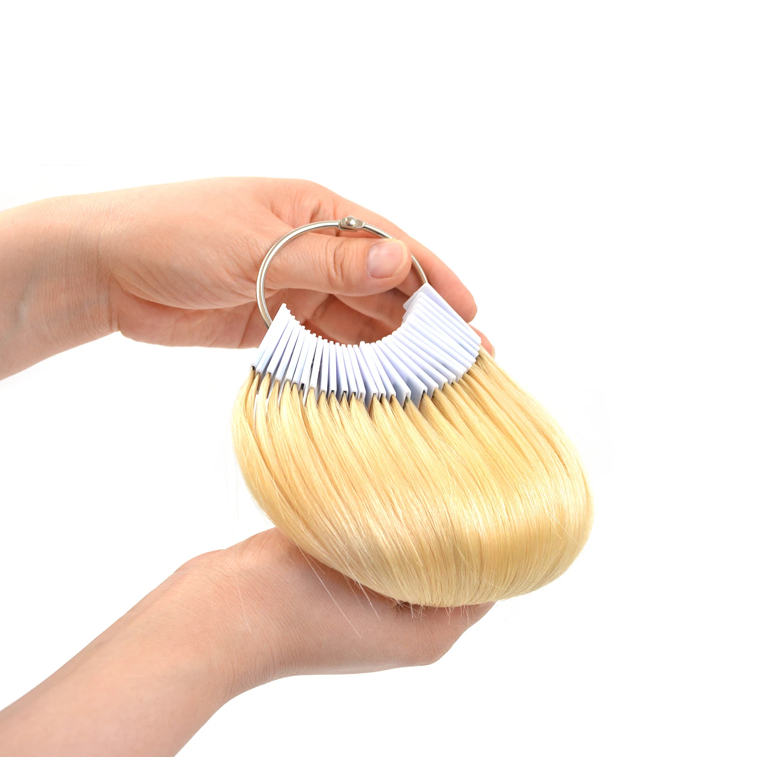 30 pcs 8 Inch Human Hair Color Ring Swatches Testing Color Samples Rings for Salon Hair Color Chart ( Blonde )