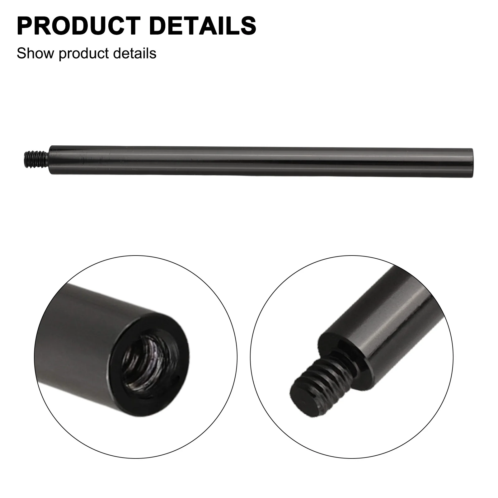 1pc 10mm Aluminum Alloy Extension Section Survey Pole Antenna GPS Extension Pole Carbon Fiber Pole Survey Pole Extension Pole