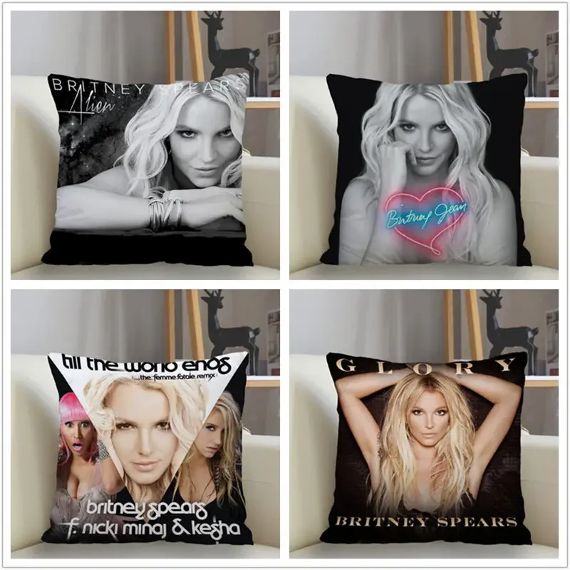 Musife nueva funda de almohada personalizada Britney Spears funda de cojín decorativa para sofá funda de almohada decoración del hogar Envío Directo al por mayor