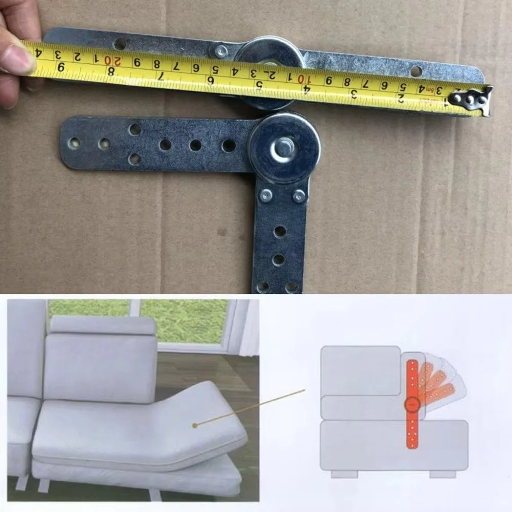 2 piezas de bisagras de alta resistencia para muebles, bisagras plegables con mecanismo trinquete para cama, sofá, reposabraz