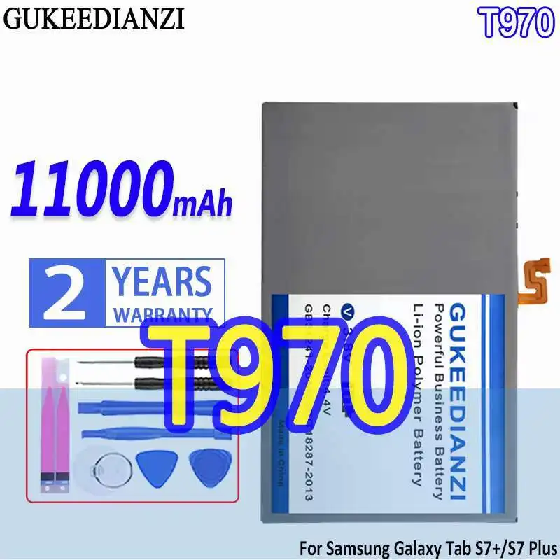 

For Samsung Galaxy Tab S7+ S7 Plus 12.4 SM-T976B SM-T970 11000Mah Durable T970 EB-BT975ABY Tablet Battery Premium Replacement