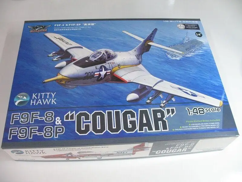 

Kitty Hawk 1/48 F9F-8 & F9F-8P Gar Cougar - KH80127 Новая Модель Kit