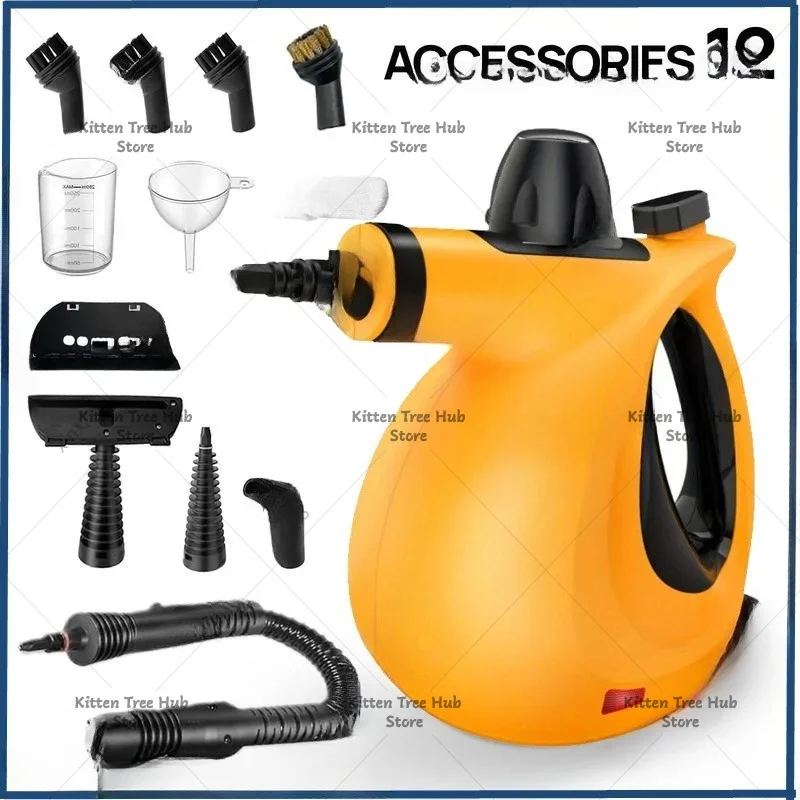 For Home High Temp High Pressure Steam Cleaner 12Pcs Kit Kitchen Air Conditioner Disinfection Cleaning Machine