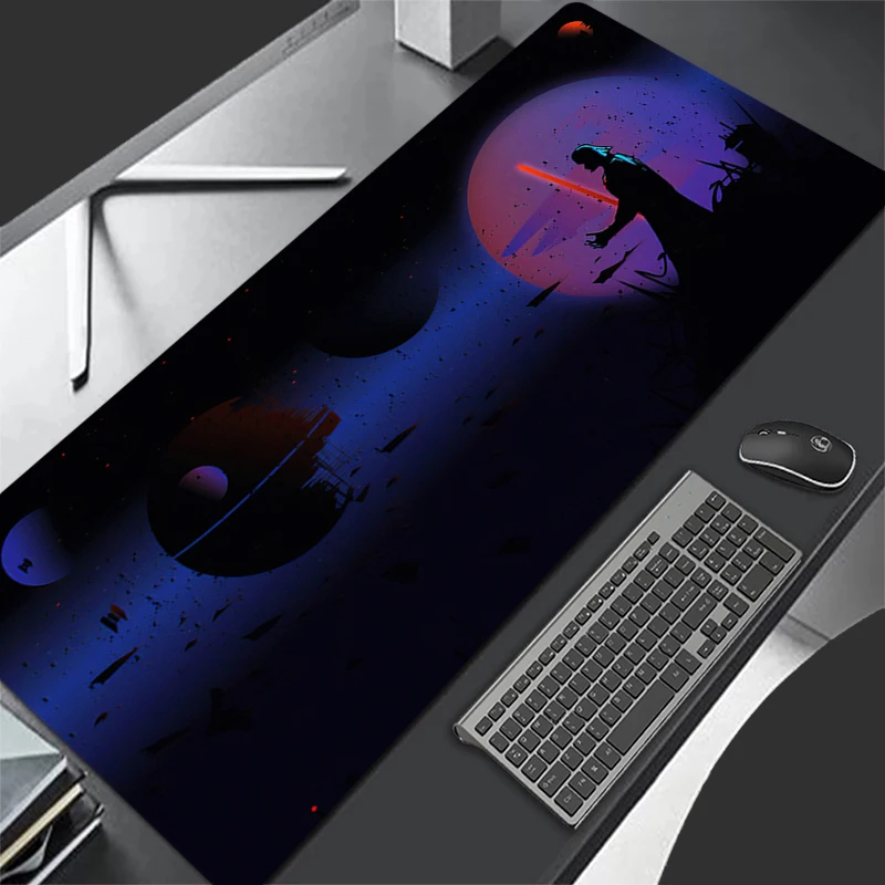 Mousepad novo s-star wars darth vaders grande mouse pads jogo escritório portátil tapete macio antiderrapante desktop pc jogo mouse pad