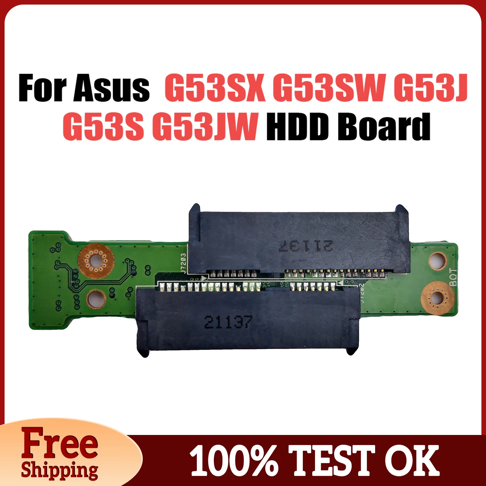 Original For ASUS G53SX G53SW G53J G53S G53JW HDD Board REV 2.0 tested good Fast Ship