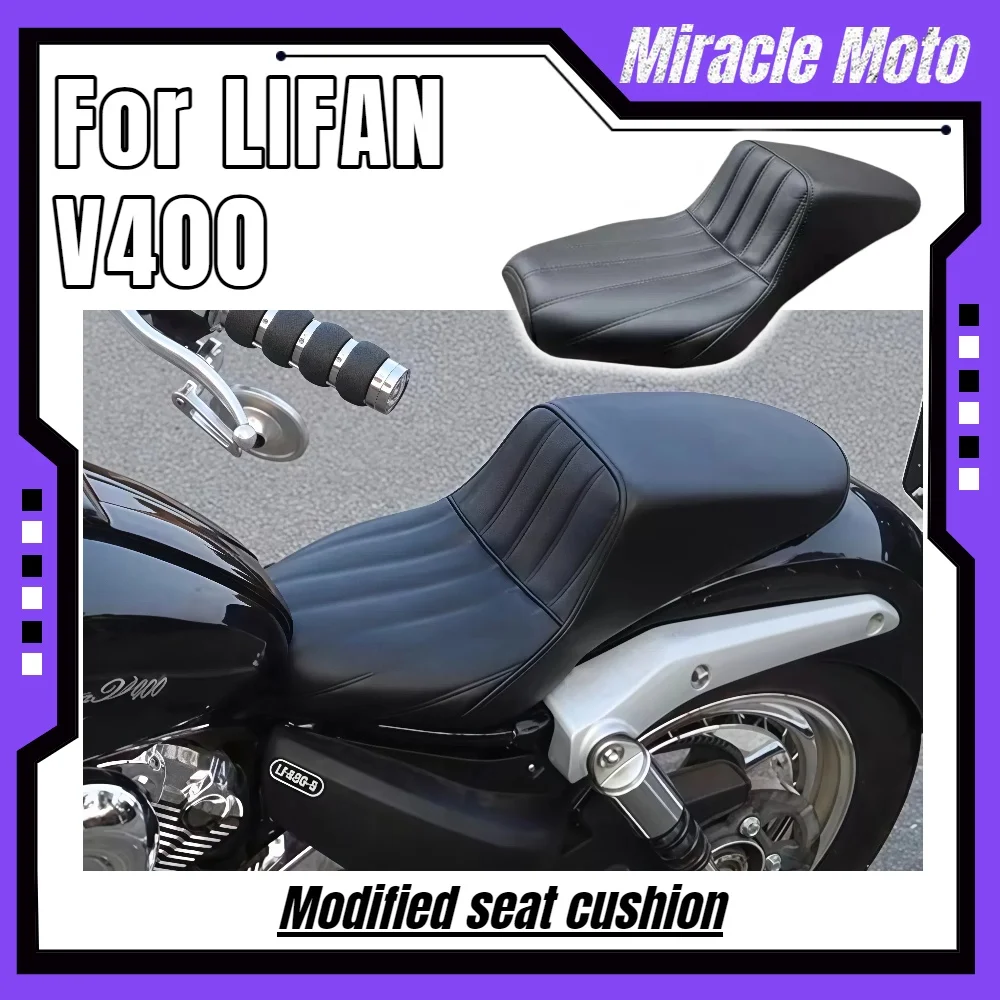 Suitable for Lifan V400 modified seat cushion Lifan V400 modified DS style seat cushion double seat accessories