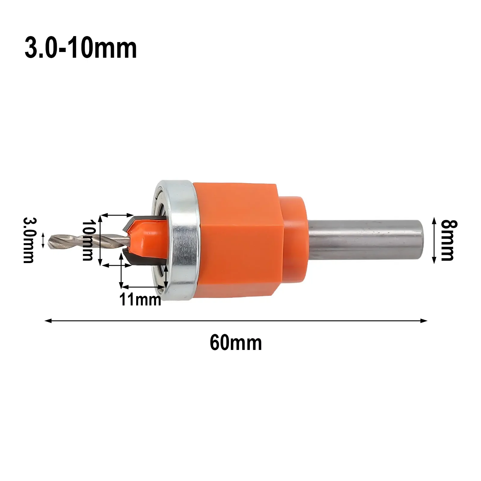 Broca para perforar bordes, perforadora de agujeros de alta resistencia, avellanador, 2,8-10, 3,0-10, 3,2-10, 4-10, 8mm