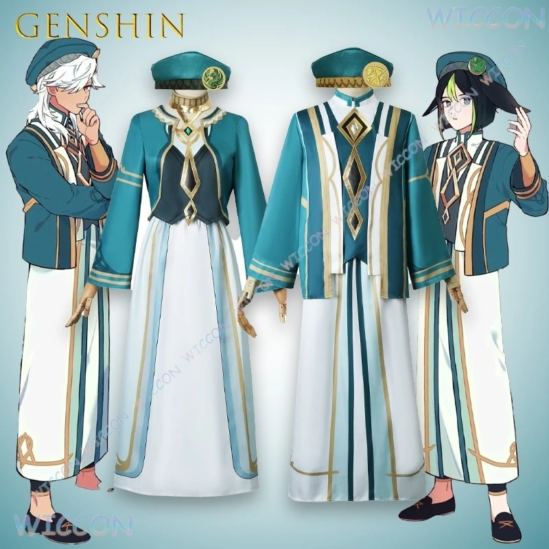

‌‌‌‌‌‌‌‌‌‌‌‌‌‌Alhaitham Cyno NPC Robe Genshin Impact Akademiya Uniform Cosplay Costume Sumeru Scholar Outfit Anime Game Officia‌