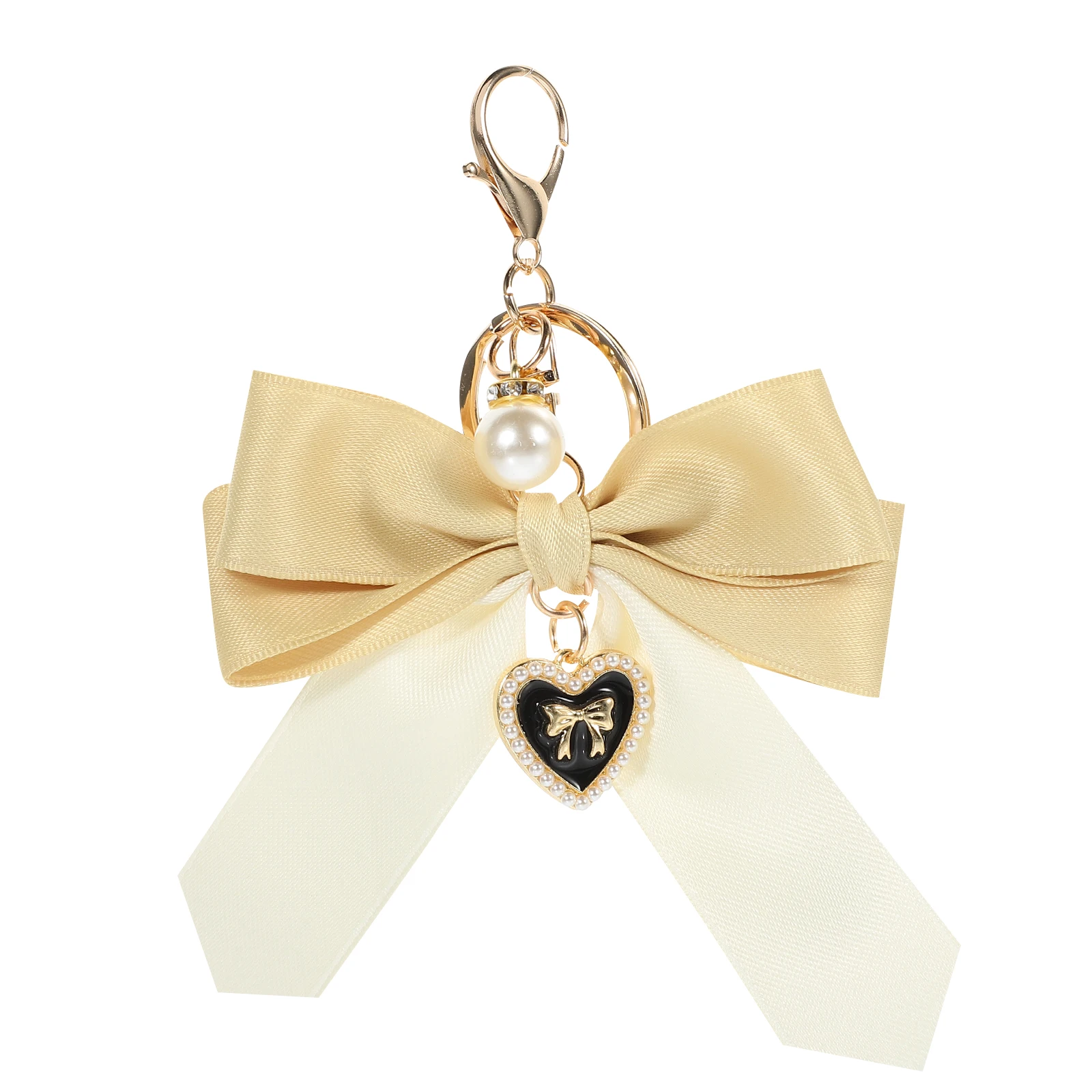 

Key Chain Pendant Black Bow Keychain for Purse Charm Big Silk Car Knot Backpack Charms Bag