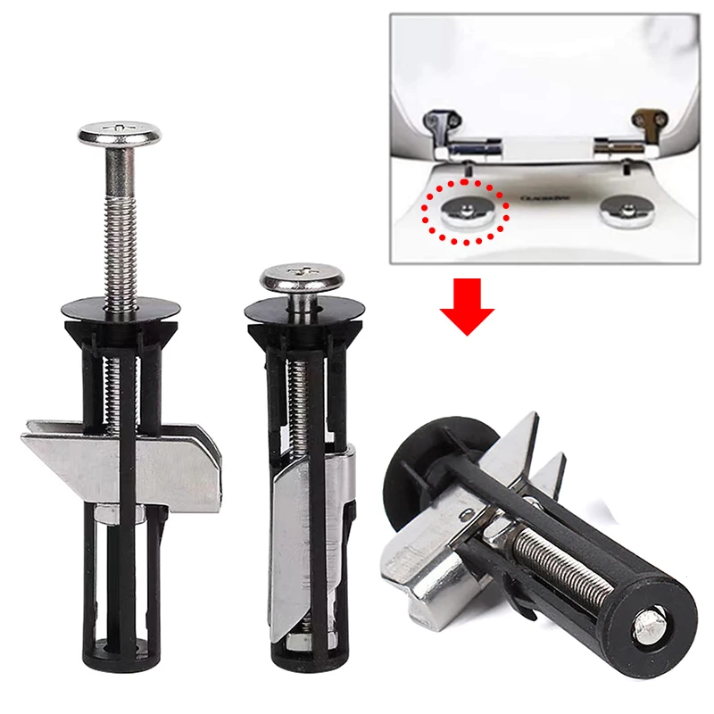 

Универсальный сверхмощный комплект крепежных болтов для сиденья унитаза, болт для унитаза из нержавеющей стали, винт для петли, комплект болтов для крышки унитаза