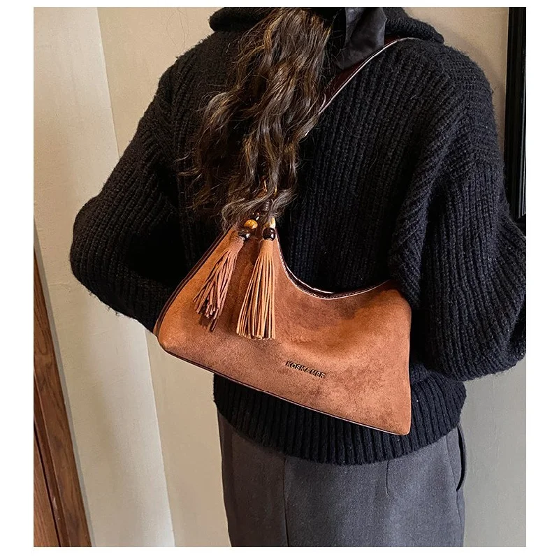 حقيبة كروس نسائية متطورة مصنوعة من الجلد بطباعة كاراكال، مدمجة من تالين عتيقة وواسعة وناعمة يوميًا #4