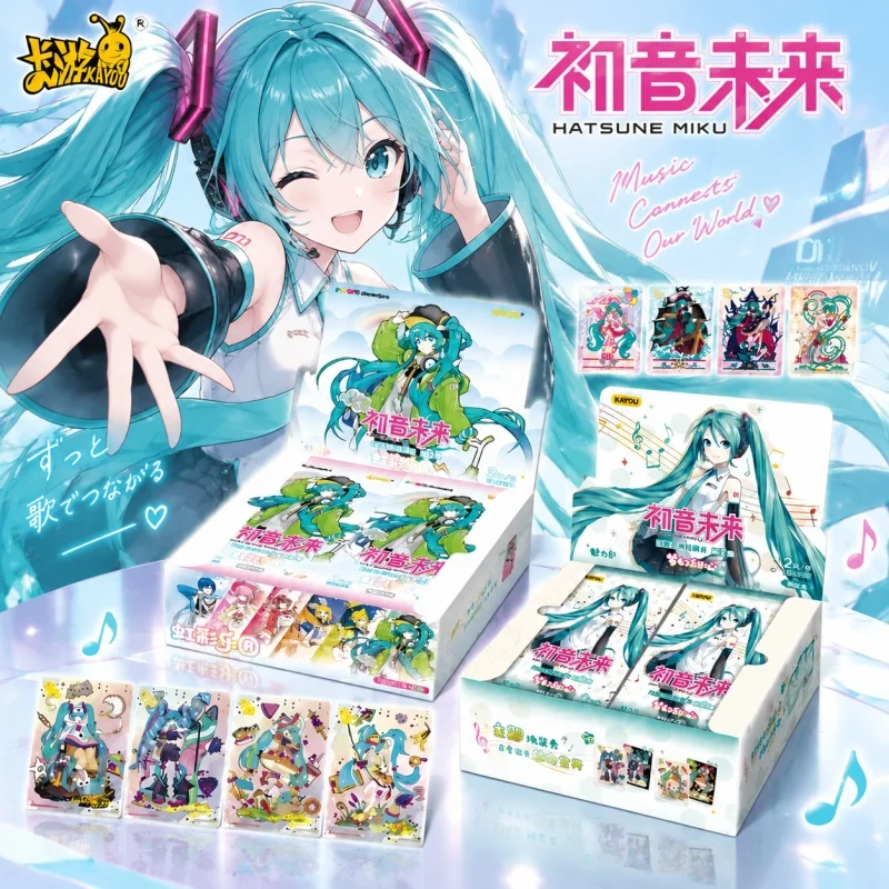 Kayou Offizielle Hatsune Miku Sammelkarten Anime Peripherie Sammelkarten V1 V2 V3 Serie Charm Pack für erwachsene Hobby-Sammler