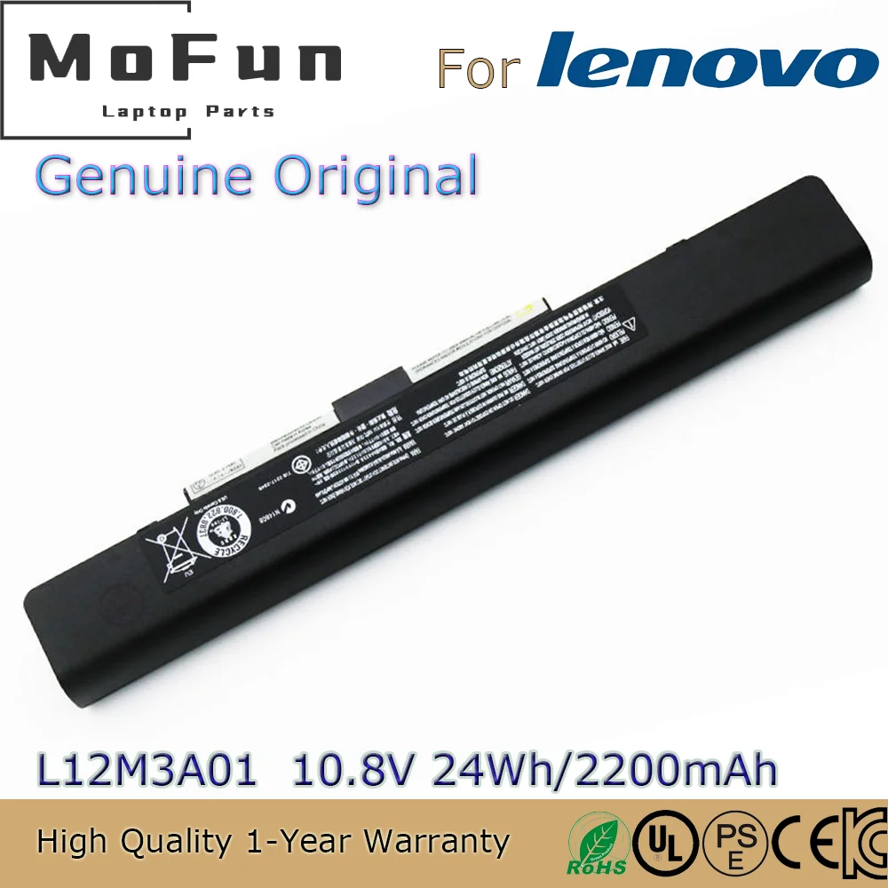 Brand New Original L12M3A01 10.8V 24Wh Laptop Battery for Lenovo IdeaPad S210 S215 Touch L12S3F01