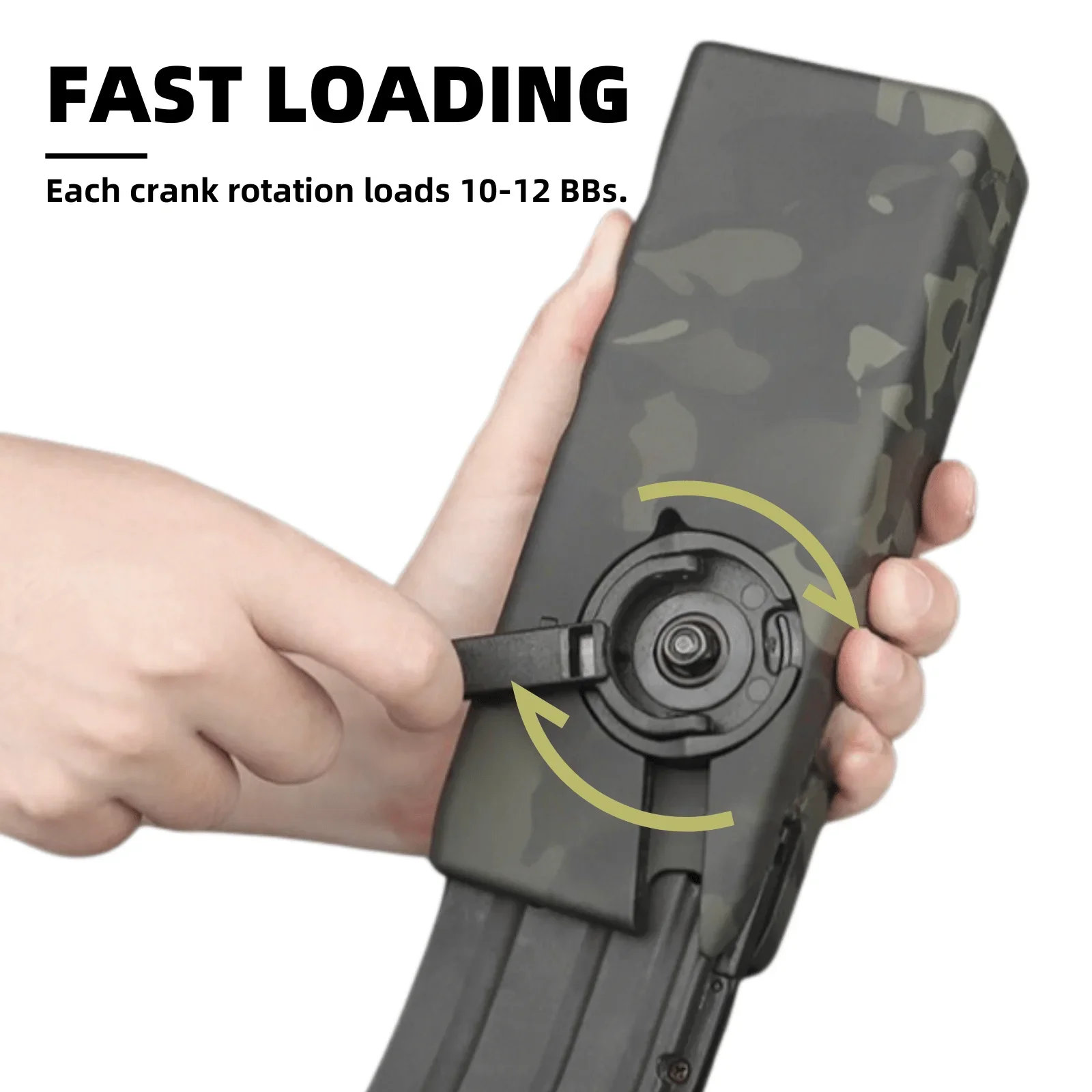 1000 Kapazität 6 mm BBS Speed Loader Kunststoff BB Aufbewahrungsbox für M4 Handkurbel Zeitschriften Schnelllader Airsoft Gear Zubehör – Detail 2