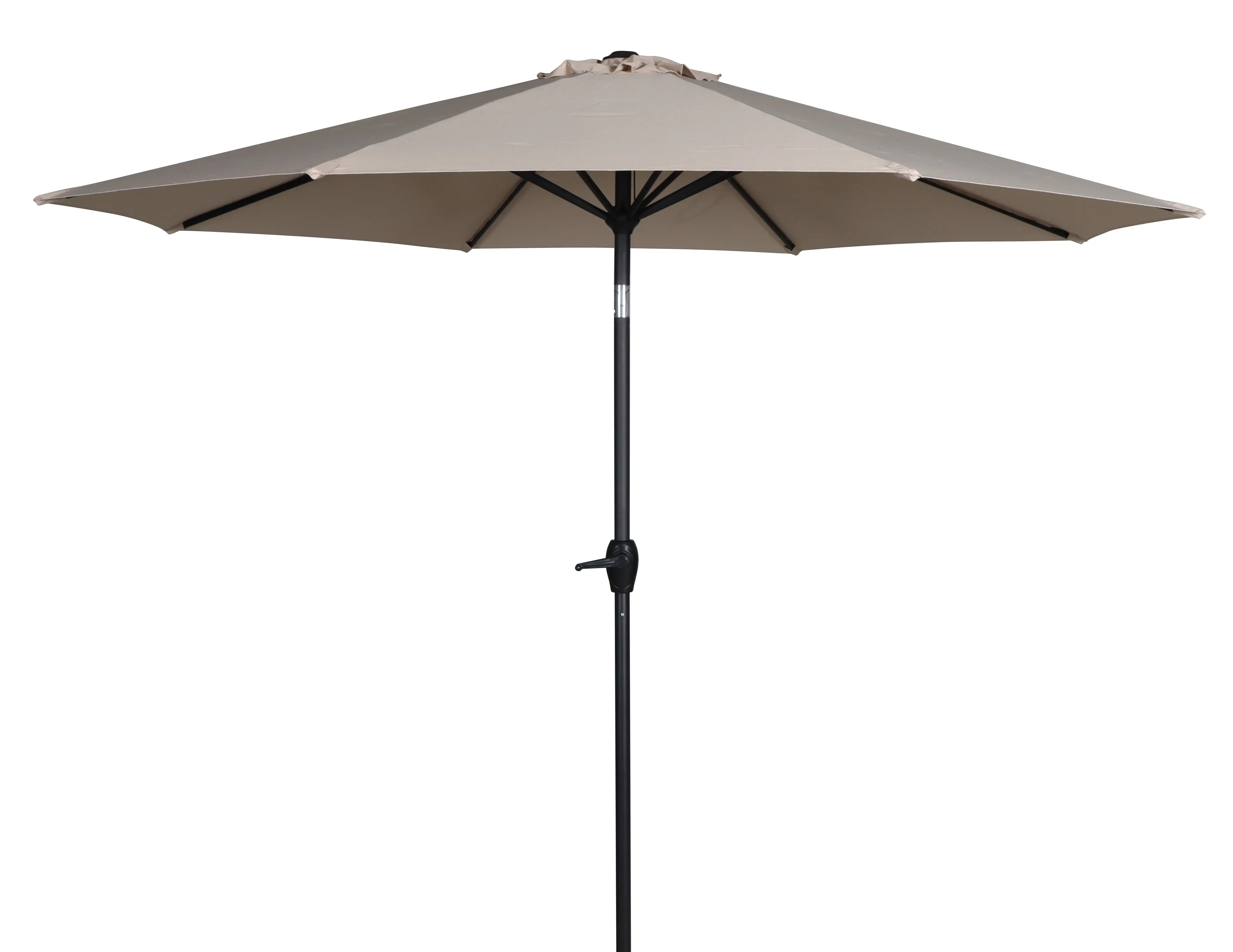 9' Tan Crank Lift and 3 Position Tilt Patio Umbrella