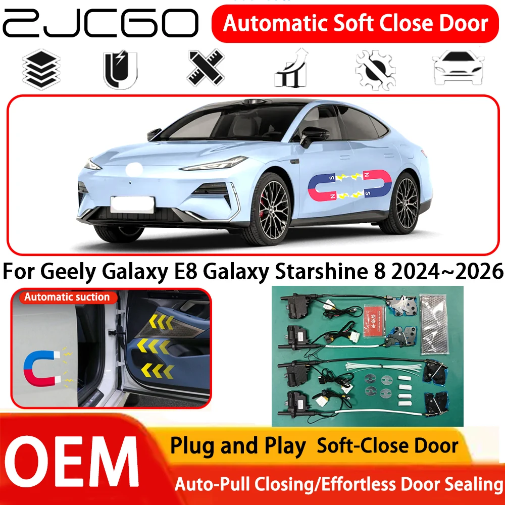 

for Geely Galaxy E8 Galaxy Starshine 8 2024~2026 OEM Plug and Play Automatic Electric Soft Close Door Comfort Closing System