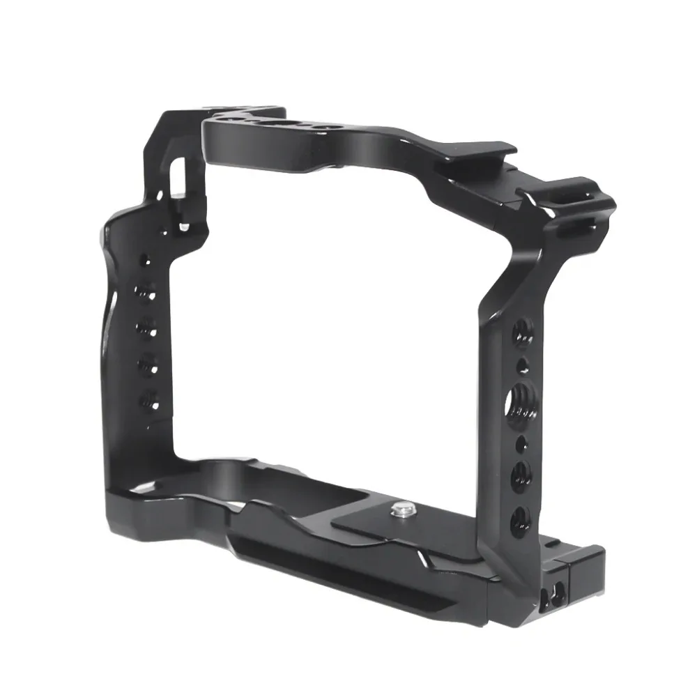 قفص كاميرا R50 متوافق مع جهاز فيديو ألومنيوم Canon EOS R50 مقاس 1/4 بوصة وخيوط 3/8 بوصة جهاز فتحات ARRI #6