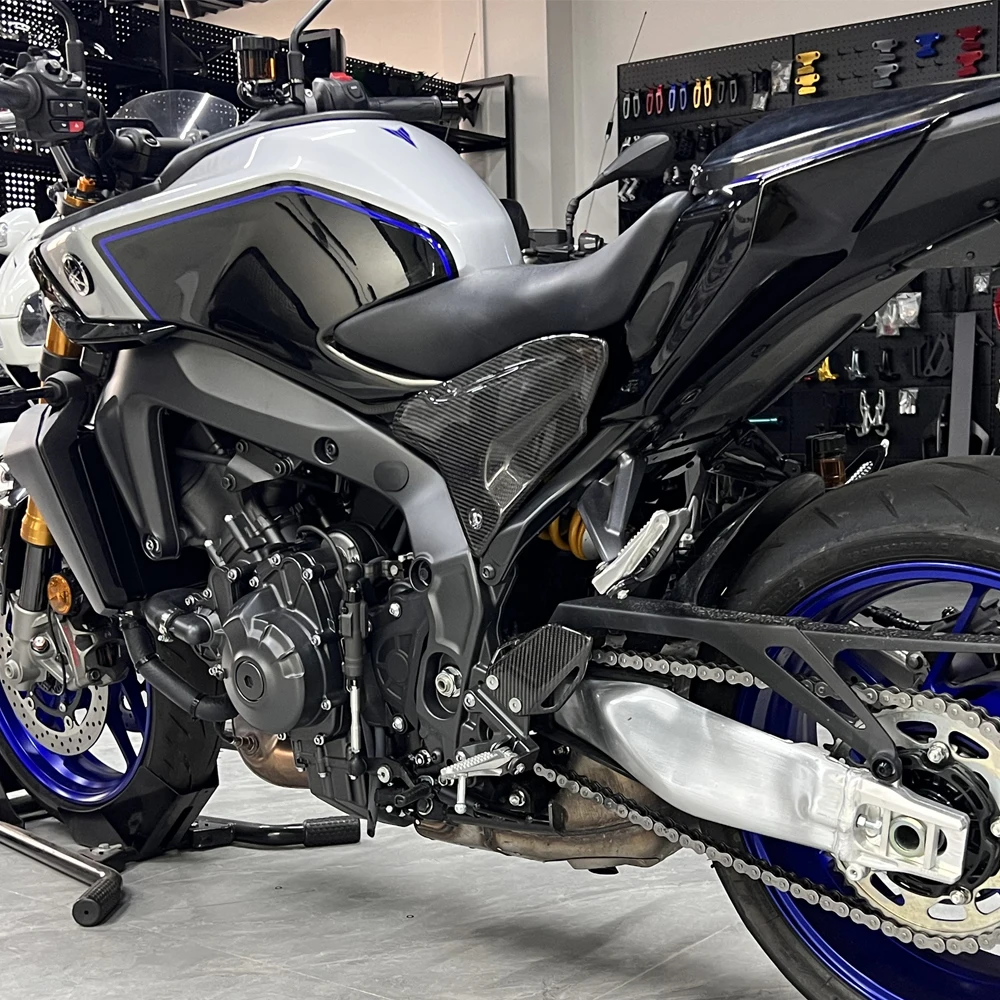 For YAMAHA MT09 mt09 2024 2025 100%carbon fiber Motorcycle Accessories Front Filler Panel Side Panel Cover Frame Fairing