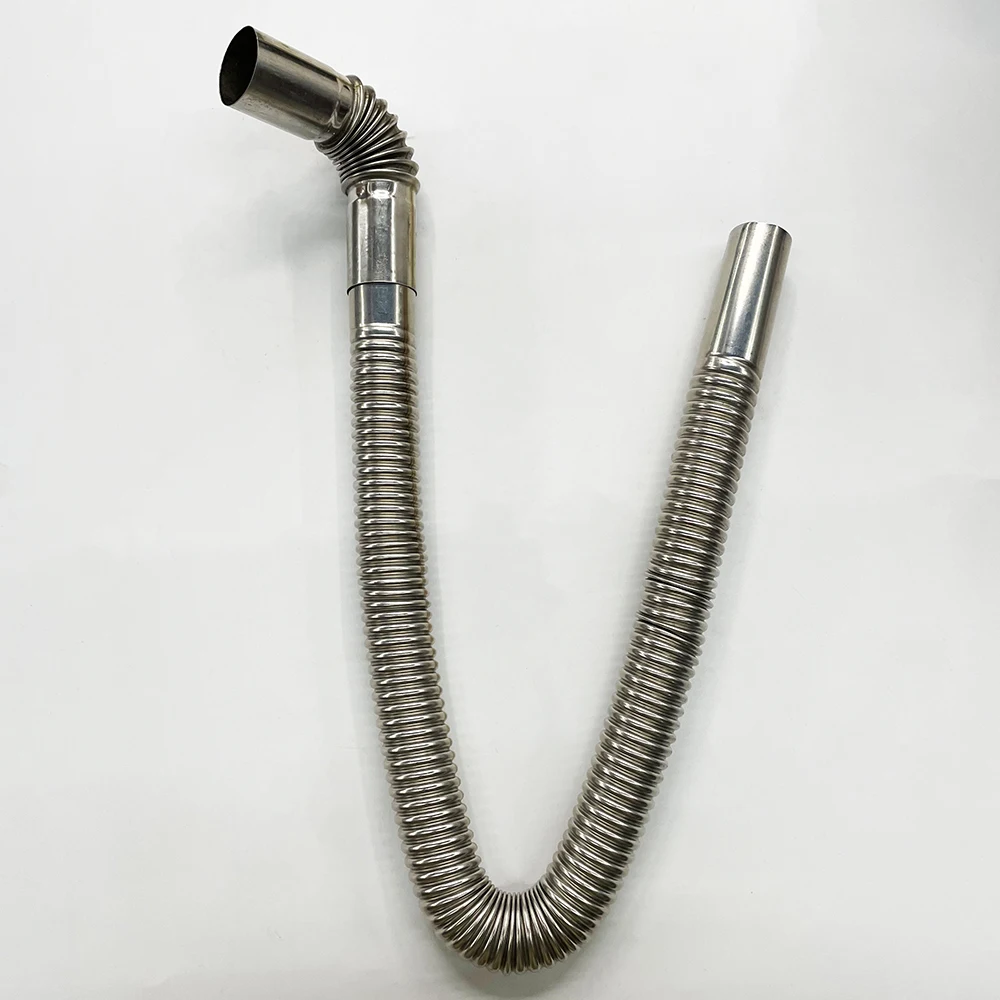 120CM Air Diesel Parking Heater Stainless Steel Exhaust Pipe Tube Gas Vent Hose for Eberspacher Webasto Car Heater Parts