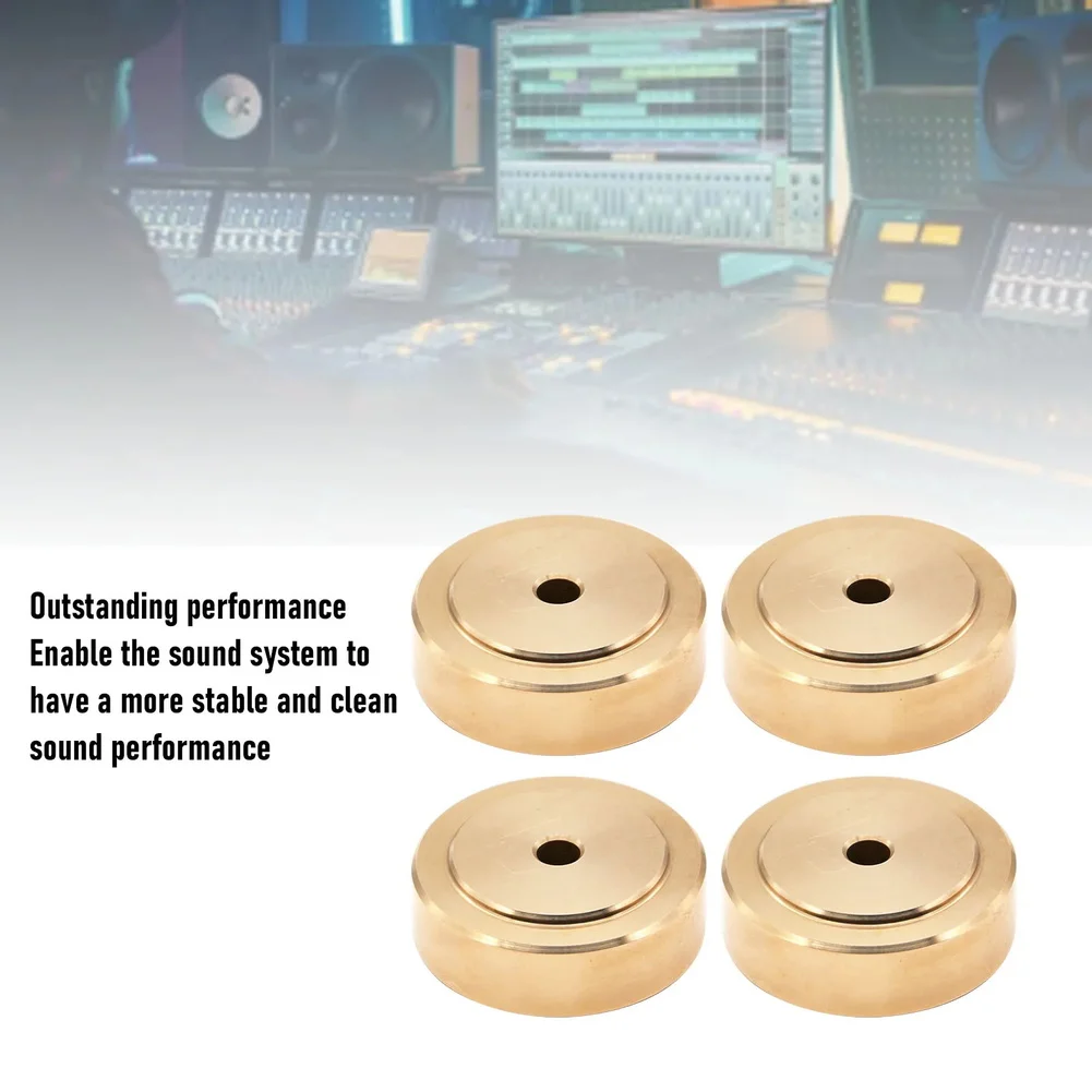 4pcs Brass Gold Chopping Board Feet With Non-Slip Pads Chopping Board Feet For Furniture, Cabinets, And Trays Stability 2026 New