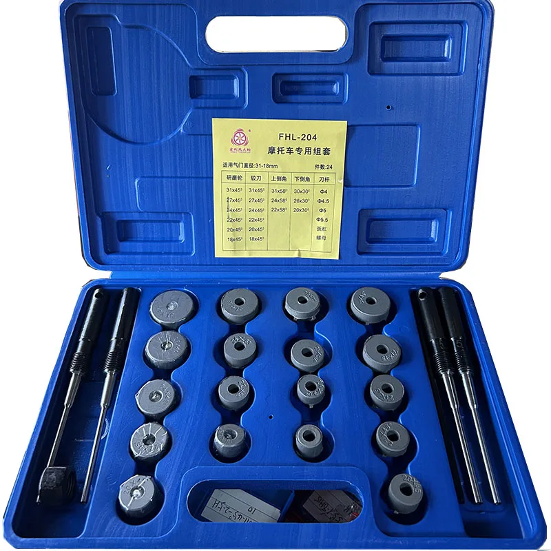 

Motorcycle Valve Seat Reamer Hard Alloy Valve Seat Ring Grinding Reamer Kit 31-18mm