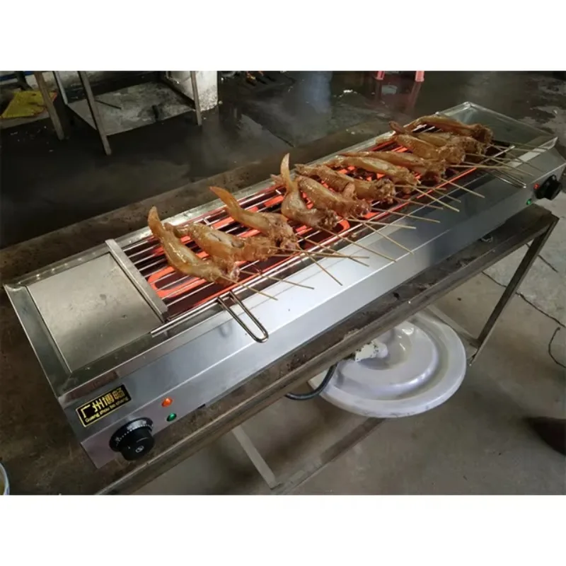 Outdoor Garden Stainless Steel Grill Multifunction Barbecue Bbq Steak Smokeless Electric Grill Commercial and Domestic