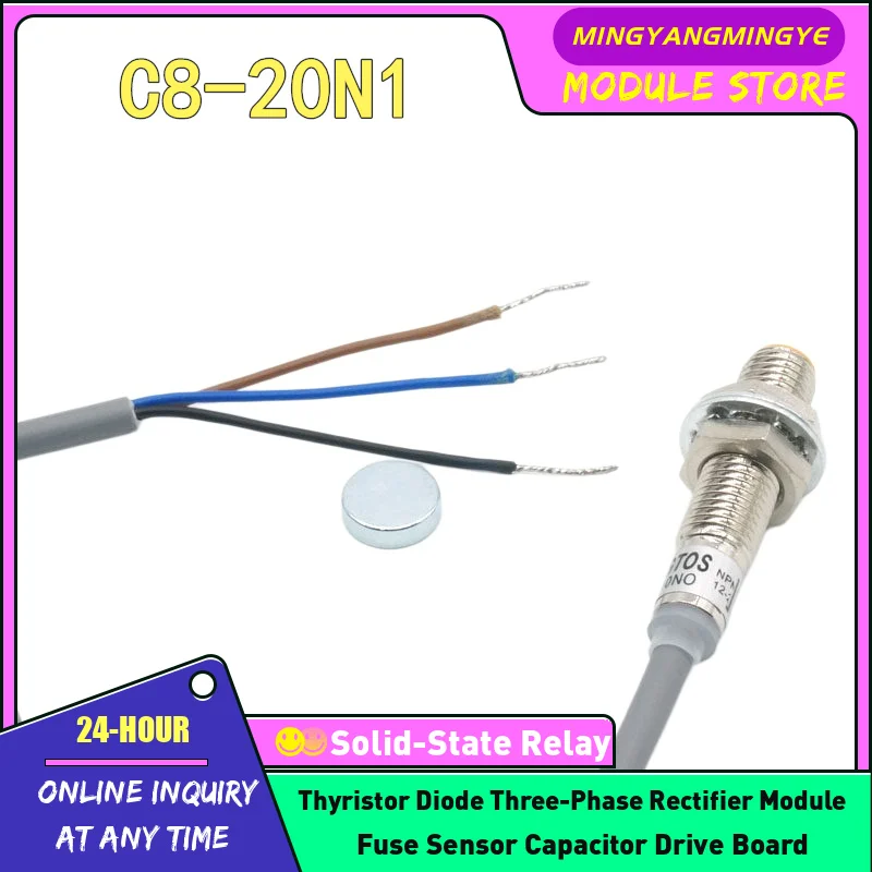 3PCS C8-20N1 C8-20N2 C8-20NO C8-20PO Magnetic induction switch sensor IN STOCK