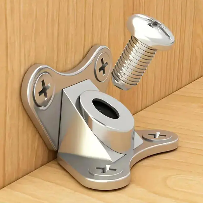 10 Stuks Zinklegering Hoekbeugels Met Schroef Verwijderbare Haakse L-vormige Ondersteuning Connector Houder Hoek Brace Voor meubels