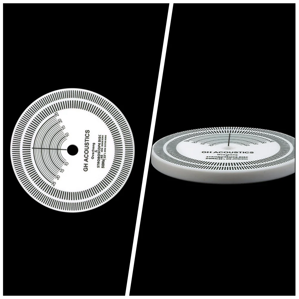

Vinyl Record Speed Tester White Stroboscope Disc Turntable Calibration Tool For Vinyl Player Supplies Round