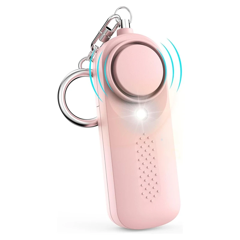 A73E-Personal Alarm For Women 130Db Siren Loud Security Alarms Keychain With LED Light Police Approved Personal Safety Alarm