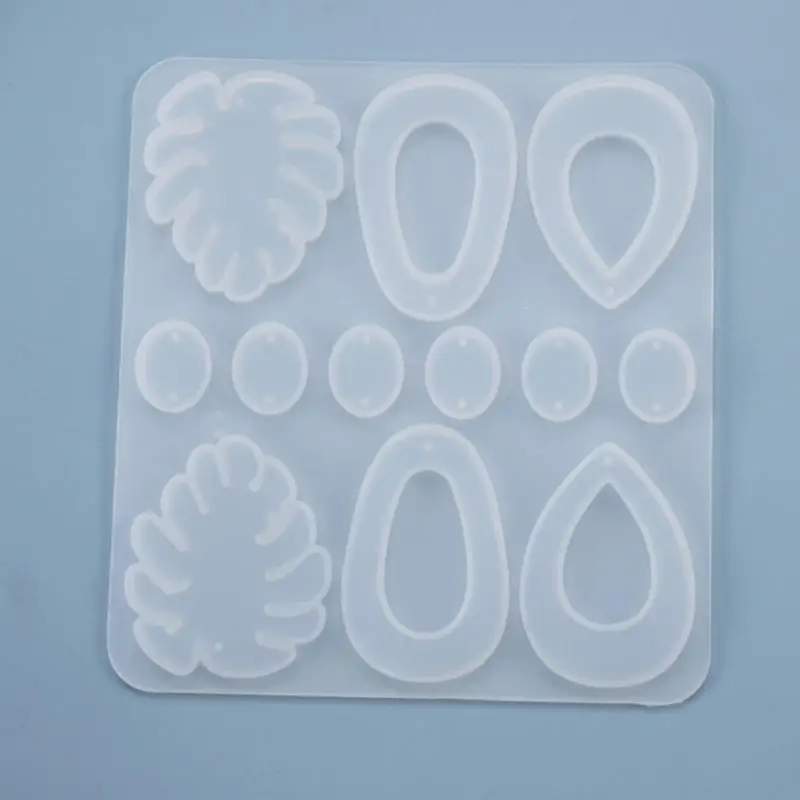 Soft Silicone Mold Irregular Shaped Earrings Molds Customized Ear Rings Epoxy Mould for Craft Enthusiasts
