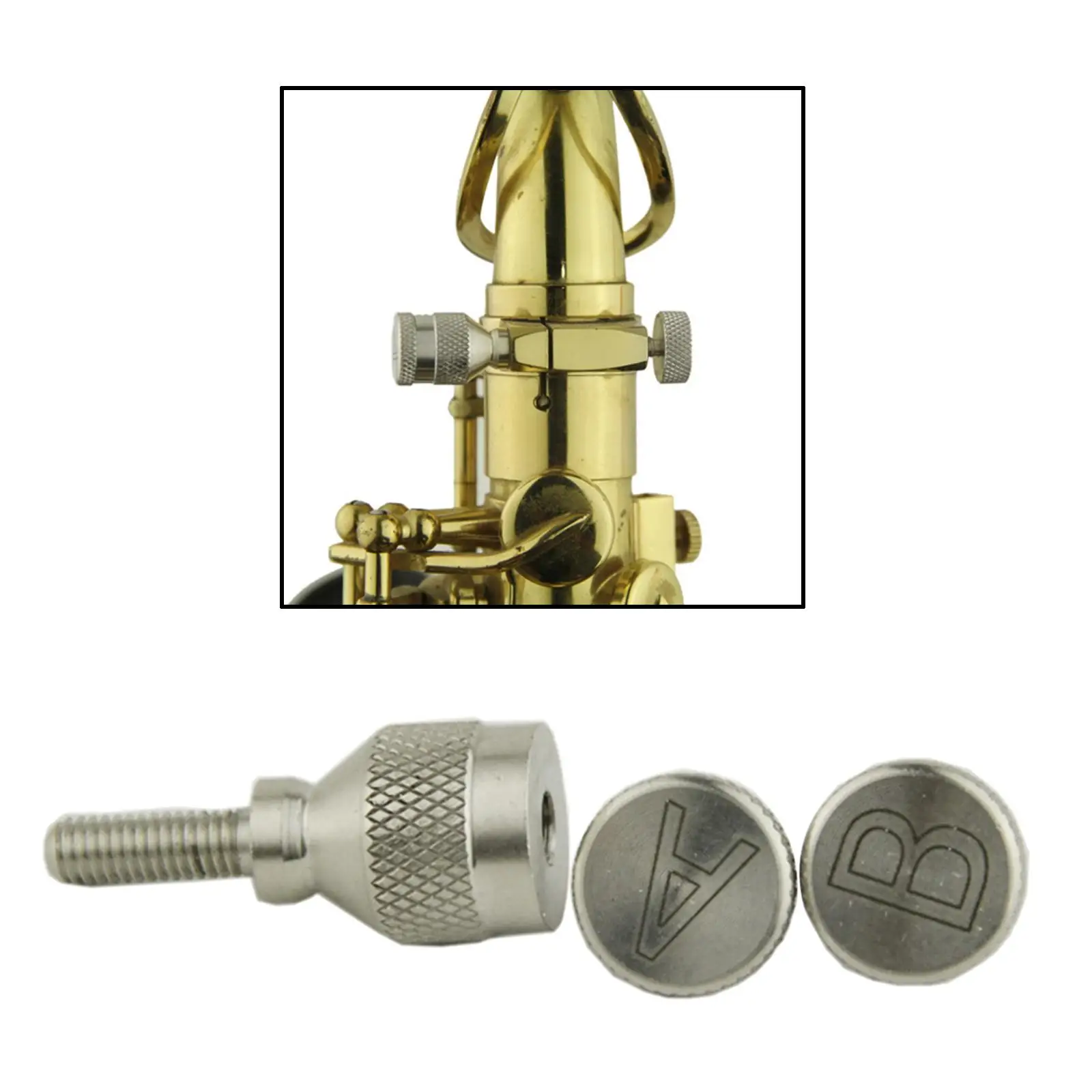 Steel Tightening Sax Neck Screw Saxophone Spare Parts Woodwind Instrument Repair Tools for Alto Tenor Soprano