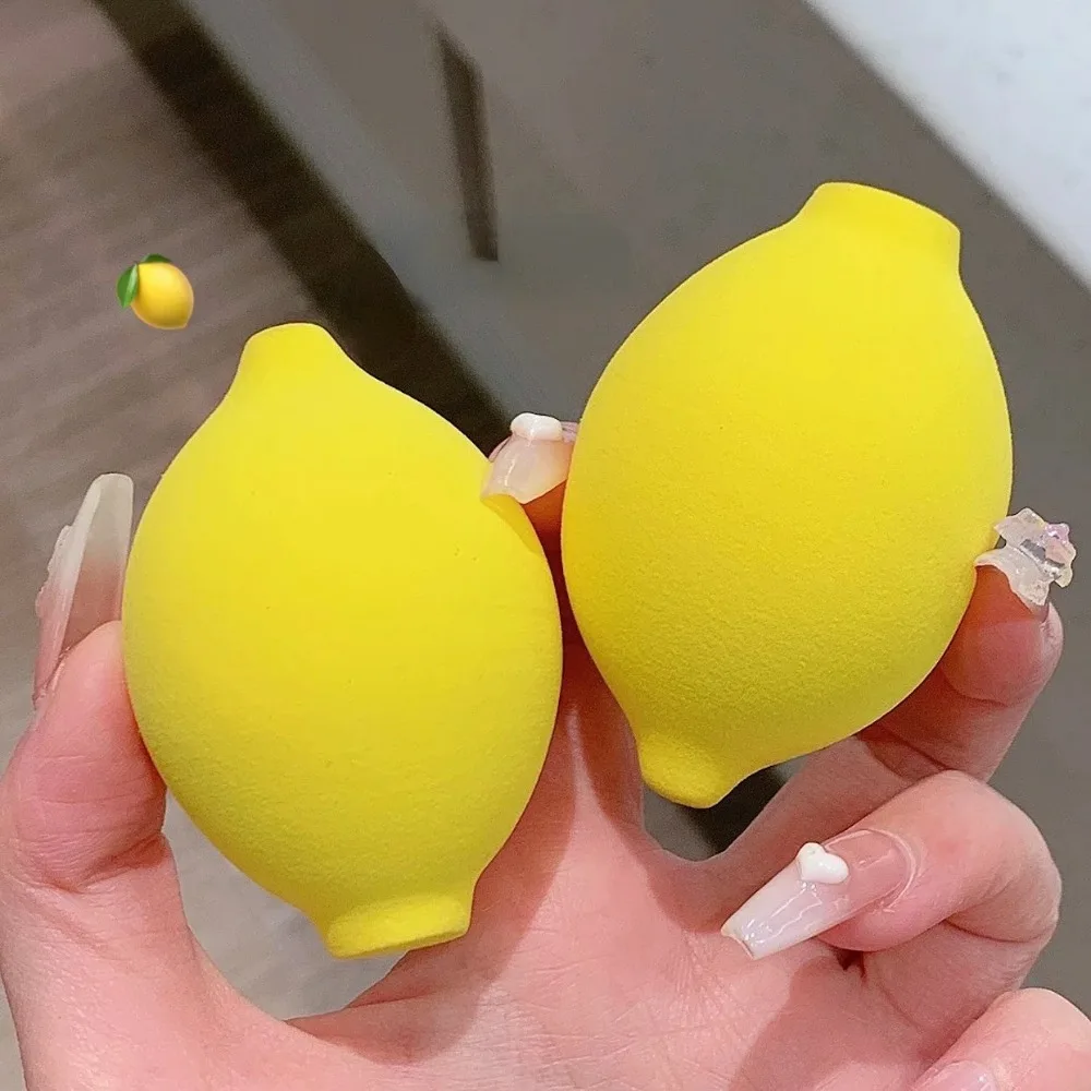 Corretivo em pó rosto compõem liquidificador ferramentas de beleza frutas cosméticos puff para fundação creme pêra 4 pçs/caixa maquiagem esponja conjunto bonito