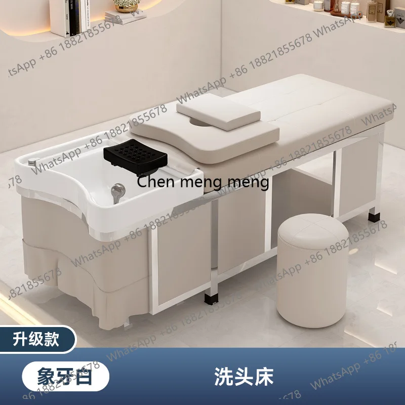 Nordic High-end Shampoo Chairs Modern Barber Shop Ergonomics Comfort Shampoo Bed Shower Salon Furniture Silla Peluqueria FYSC