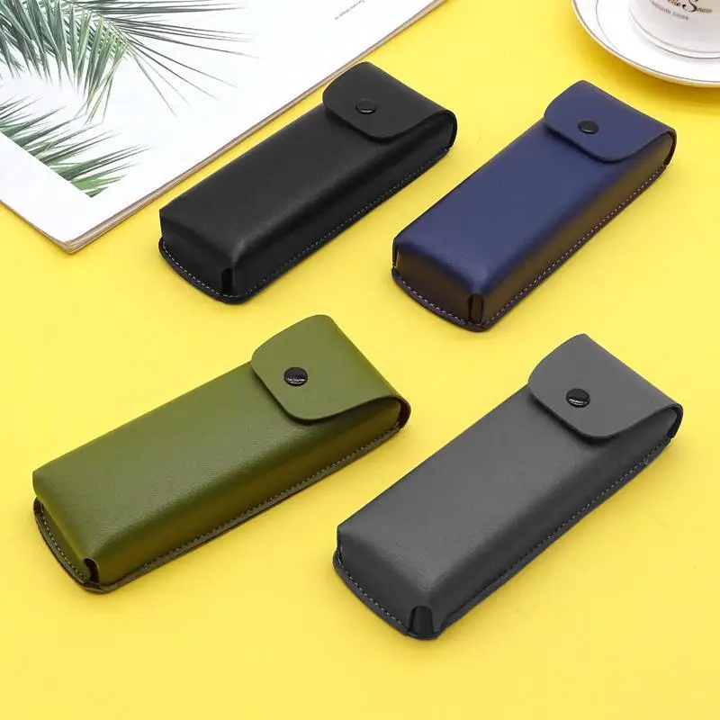 1Pcs Waterproof Glasses Waistpack Case Soft PU Leather Anti-scratch Eyewear Storage Pouch for Daily Use Travel